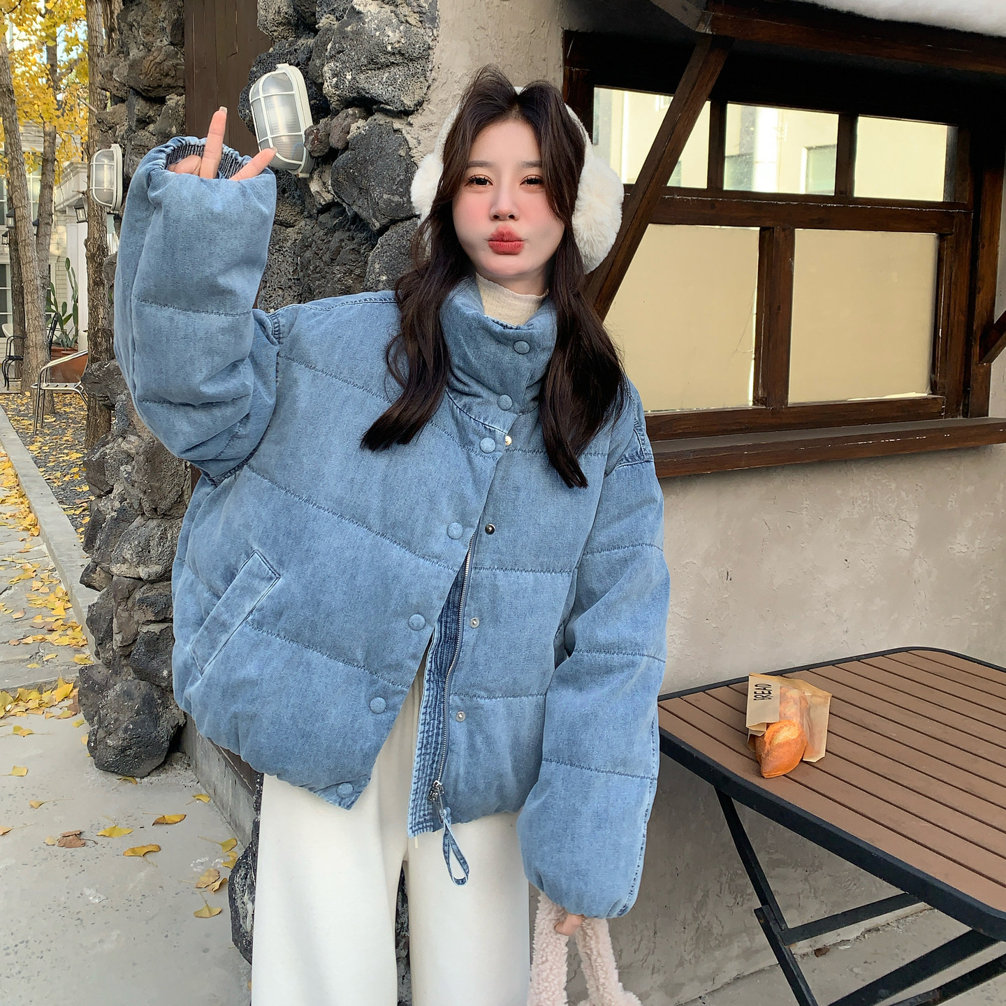 【新品大货已出】加厚牛仔款90白鸭绒羽绒服2265-P335-控498,女装短外套,2C121