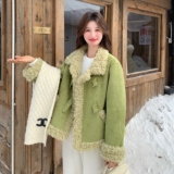 【王炸】今冬主流色果绿巨显白保暖羊羔毛2260-P215-控328，女装短外套，2C121