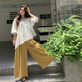 ~腰果花刺绣上衣+南瓜阔腿裤套装1251-P165-控238，女装套装/套裙，2C121