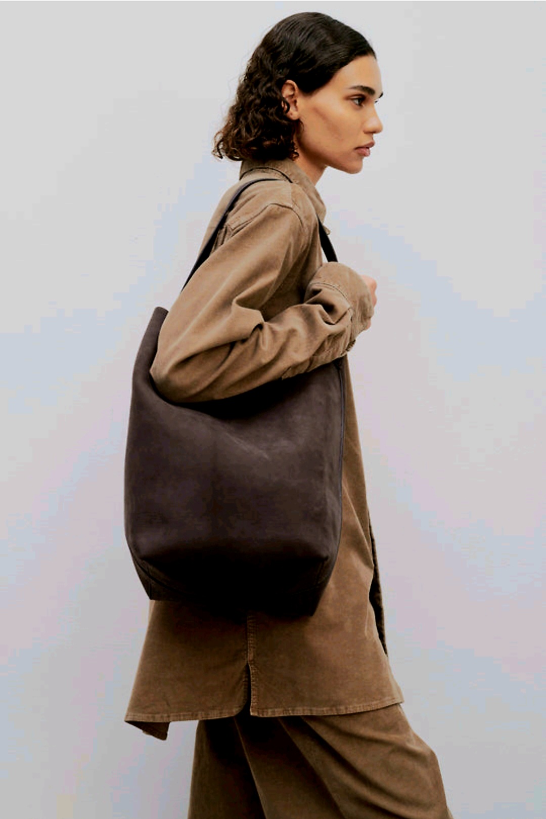 高定真皮水桶包麂皮托特包秋冬