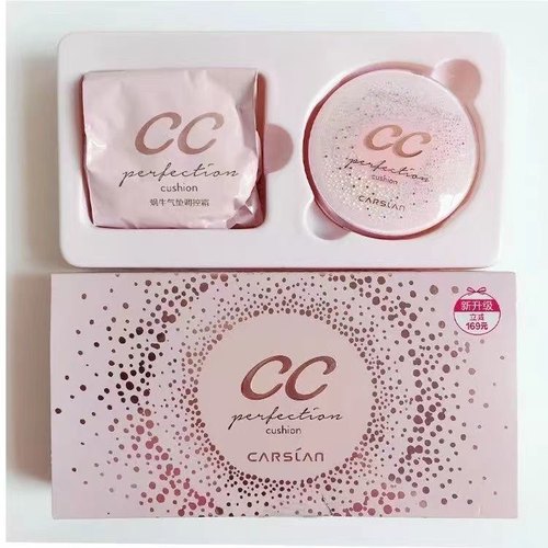 卡姿兰水润无瑕蜗牛气垫cc霜正品专卖遮瑕保湿持久不脱妆修饰肤