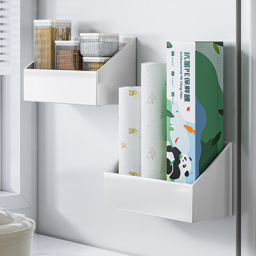冰箱置物架侧收纳壁挂磁吸收纳盒