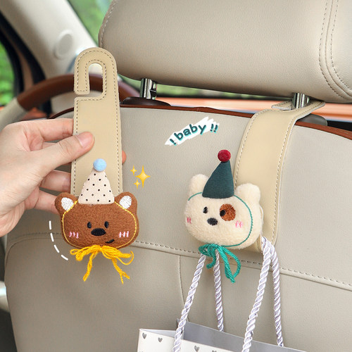 翻毛皮可折叠车载挂钩2025新款