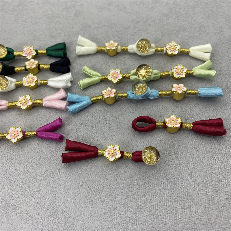 新中式一字梅花福字燕尾手工编织盘扣旗袍连衣裙童装装饰扣衣领扣