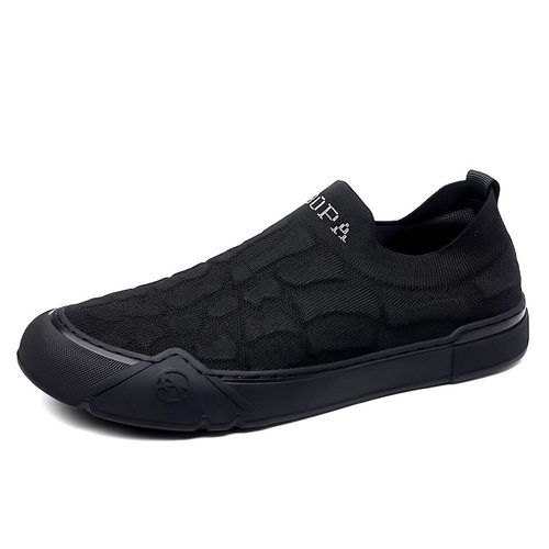 9066男鞋飞织鞋袜子鞋乐福鞋春夏低帮套脚网布面板鞋运动鞋休闲鞋