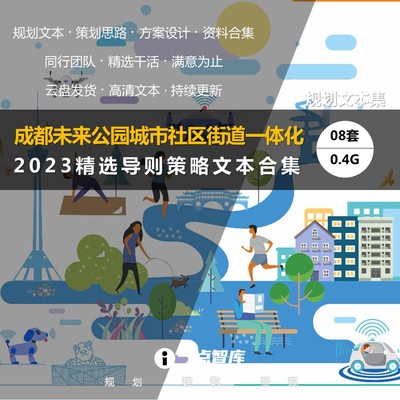 2023新款成都未来公园城市社区街道风貌一体化导则设计精品文本