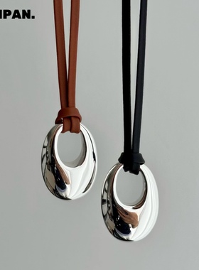 韩国ins小众设计椭圆水滴吊坠