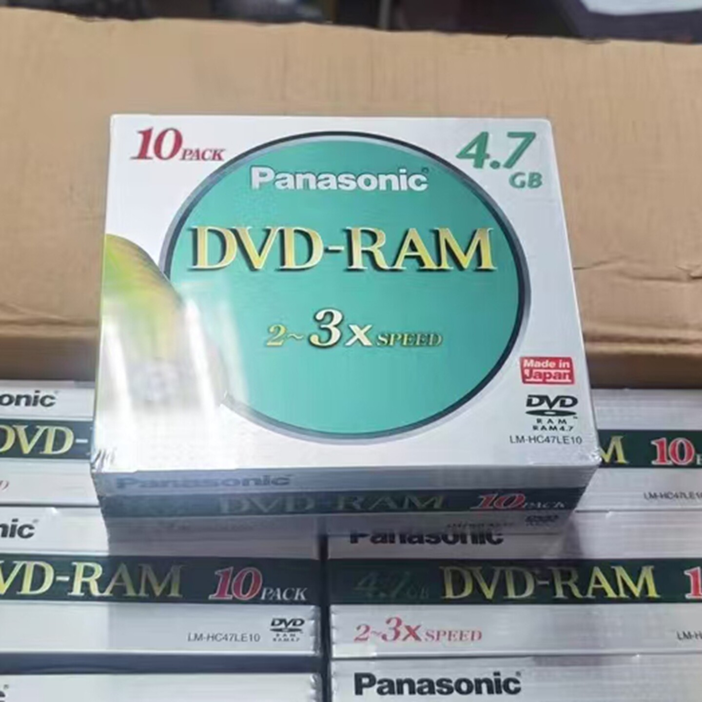 原装日产Panasonic松下dvd-ram刻录盘2-3X可擦写4.7G特殊光盘盒装