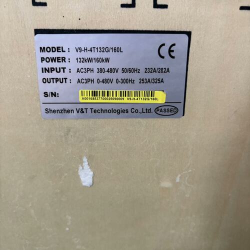 议价V&T变频器V9-H-4T132G/160LV9H-4T132G/160L4T132G/160L