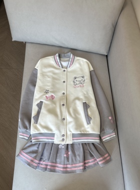 Blurred bear原创日系软妹宅萌可爱刺绣百搭日常长袖棒球服外套