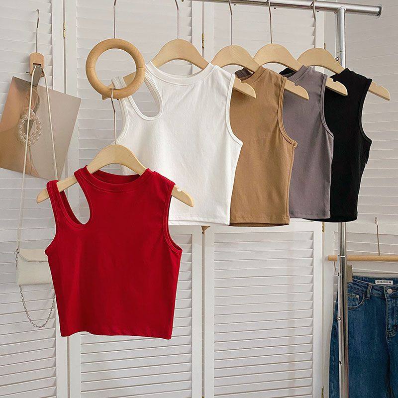 女童吊带夏季个性露肩背心T恤宝宝中大童修身洋气小女孩纯棉上衣,童装/婴儿装/亲子装,背心吊带,淘宝优惠券,粉丝福利购,淘宝优惠卷