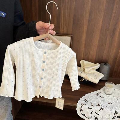 女宝小波点空调开衫童春夏