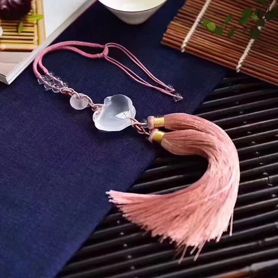 汽车挂件天然水晶饰品保平安摆件男女高档车载挂饰如意锁车内吊坠