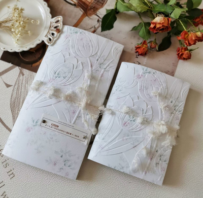 SARAH自制特种纸混合手帐本内芯花语TN标准A6本纹理纸轻复古风