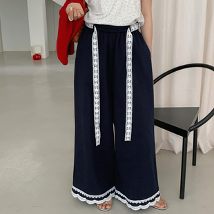 SUSAN-春上新出圈神裤～韩系重工气质显瘦休闲裤(配腰绳)MT326