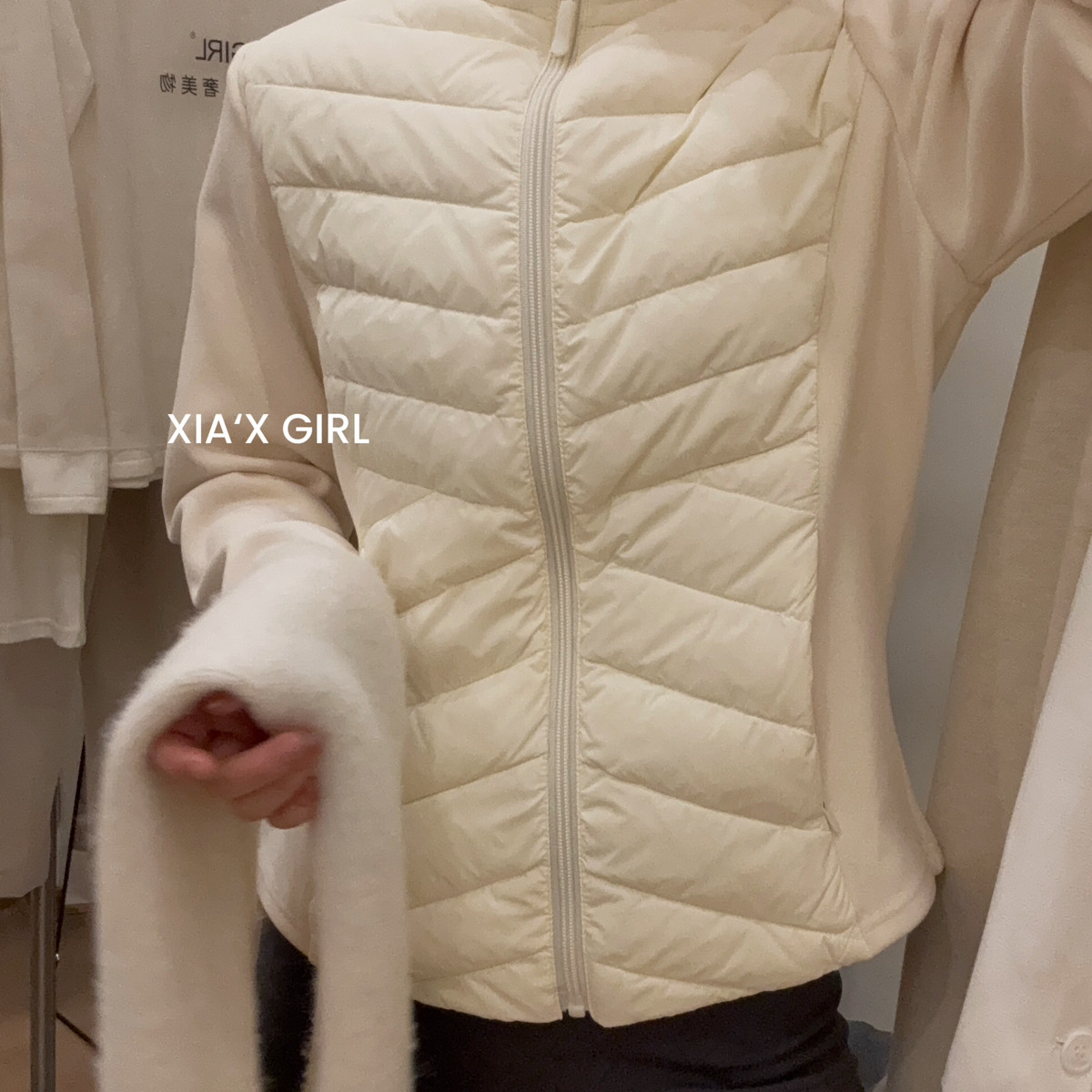 XIA夏夏-羽绒三层发热保暖显瘦正肩修身保暖羽绒服外套HS8591MY-D