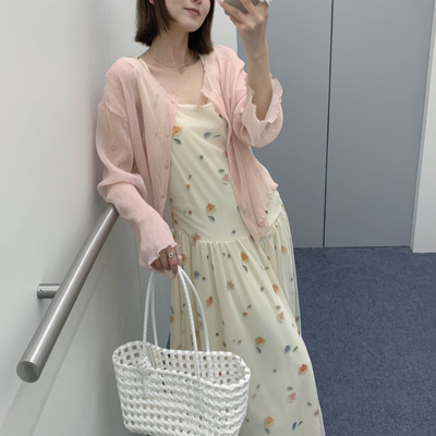 Hand made-26夏上新糖果色纯色百搭小衫JUM119