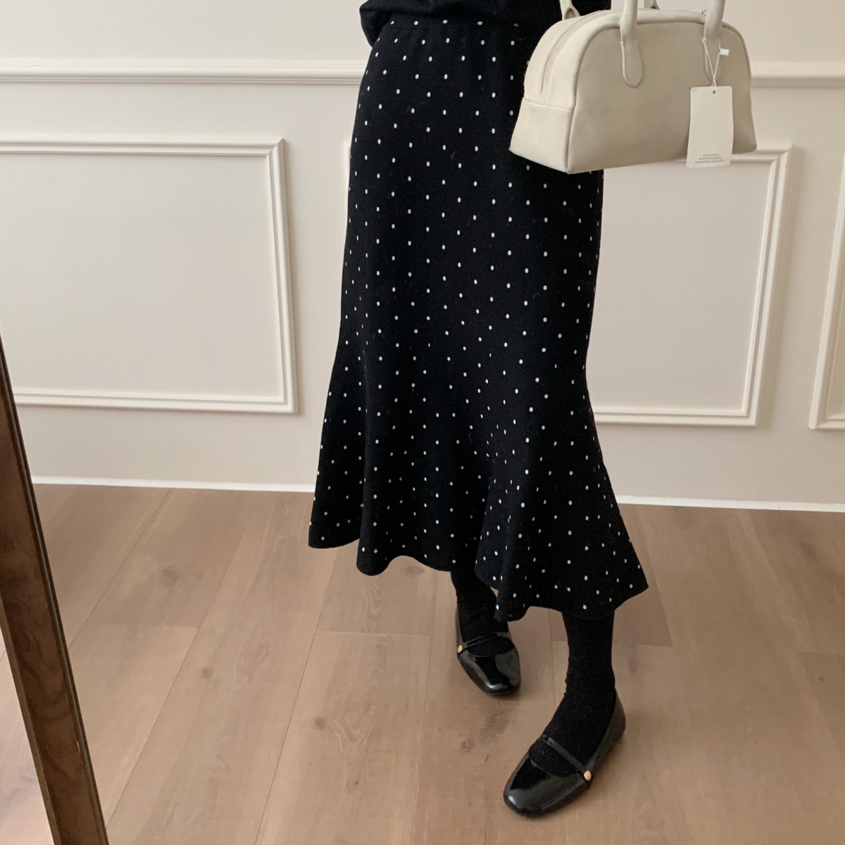 芭妮Bonnet针织羊毛大摆围鱼尾裙半身裙（含47绵羊毛）N1525892