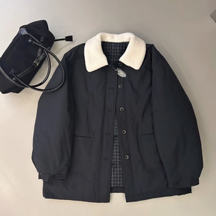 IN SHOW-冬上新韩系翻领学院风小个子派克款保暖羽绒服外套71861