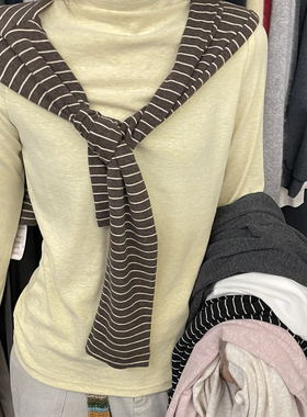 CHILLING24丘林-冬上新法式复古半高领修身打底衫（含4羊毛）T834