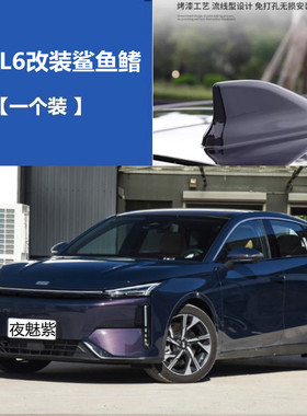 适用于银河L6改装鲨鱼鳍装饰随意雅贴天线夜魅紫色汽车个性贴顶翼