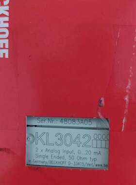 议价倍福模块 KL3042，原装正品，全新。德国制造，品证。
