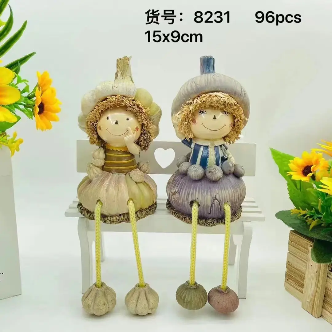 2023新款罗马尼亚俄罗斯水果树脂吊脚家居摆件系列