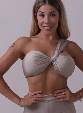 lafitwear性感交叉绑带运动内衣防震收副乳带胸垫聚拢文胸