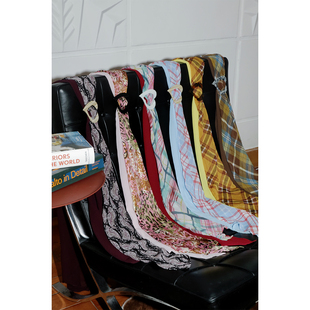 坏品味西部 多色搭配多穿叠戴撞色围巾腰绳丝巾 秋冬季