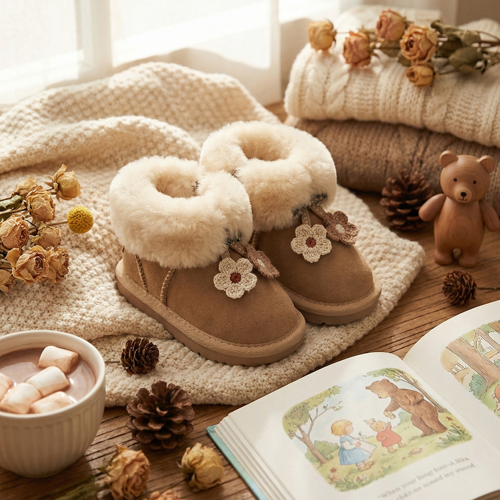 宝宝棉靴女童童鞋婴儿学步鞋软底防滑雪地靴男童加厚棉鞋冬季新款,童鞋/婴儿鞋/亲子鞋,棉靴,淘宝优惠券,粉丝福利购,淘宝优惠卷