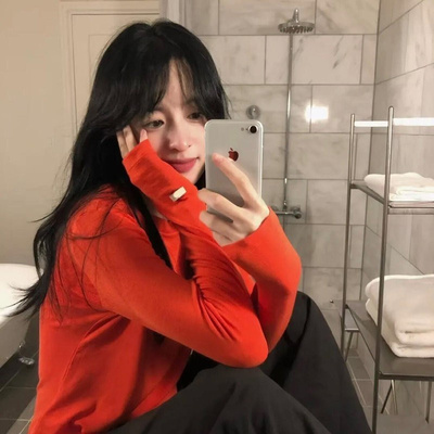 轻薄极简风小众罩衫圆领长袖微透打底显瘦纯色T恤小众百搭ins减龄