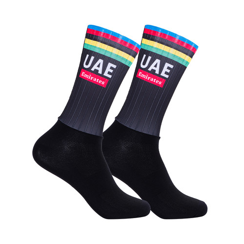 UAE空气动力骑行袜Aero socks车队专用自行车袜 面料拼接防滑男女