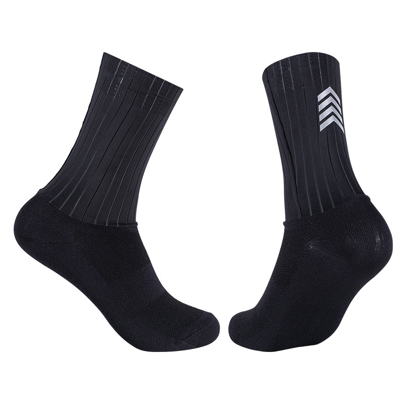 气动公路自行车骑行袜子男女士款反光专业运动跑步中长筒透气比赛