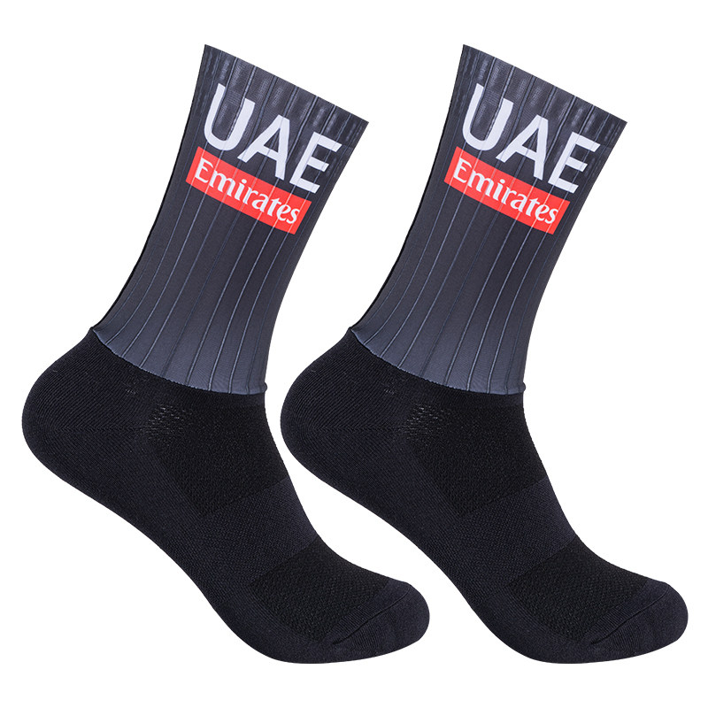 uae气动压缩公路车专业队版环法骑行袜运动男女士中筒白色秋四季