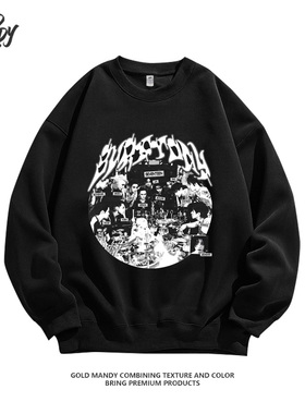 韩男团Kpop爱豆SEVENTEEN粉丝应援周边重磅纯棉长袖卫衣男女同款