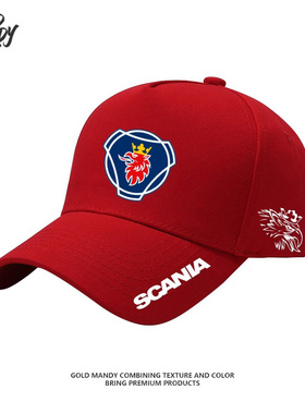 斯堪尼亚车标定制萨博saab汽车重卡司机男女同款棒球帽子鸭舌休闲