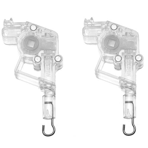 2个套装百叶窗帘四边形调频器 六角齿轮连接钩 窗帘配件