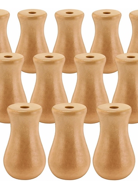 跨境 黄色木坠窗帘配件 32*19MM木吊坠 拉绳坠子吊钟