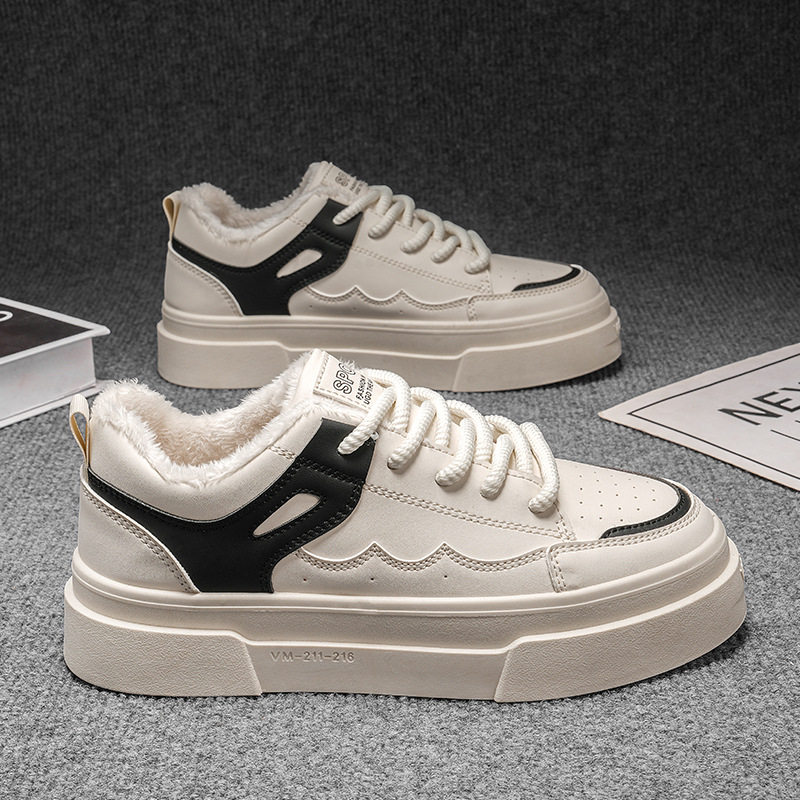 男鞋2025新款秋季潮流百搭加绒保暖学生运动休闲小白板鞋厚底增高,运动鞋new,运动休闲鞋,淘宝优惠券,粉丝福利购,淘宝优惠卷