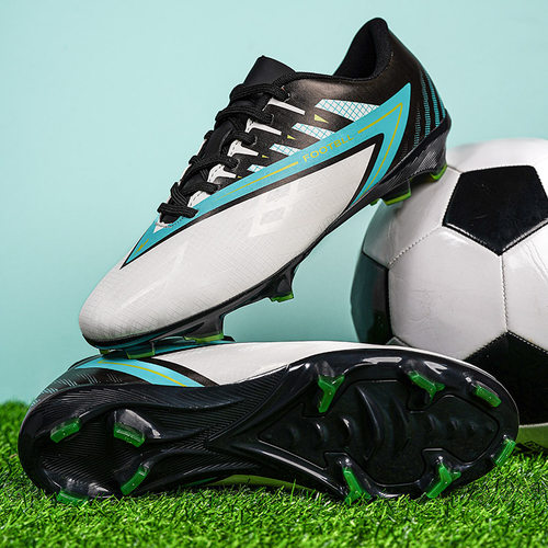 工厂直销2025跨境新款长钉碎钉低帮足球鞋学生比赛训练鞋31-45码