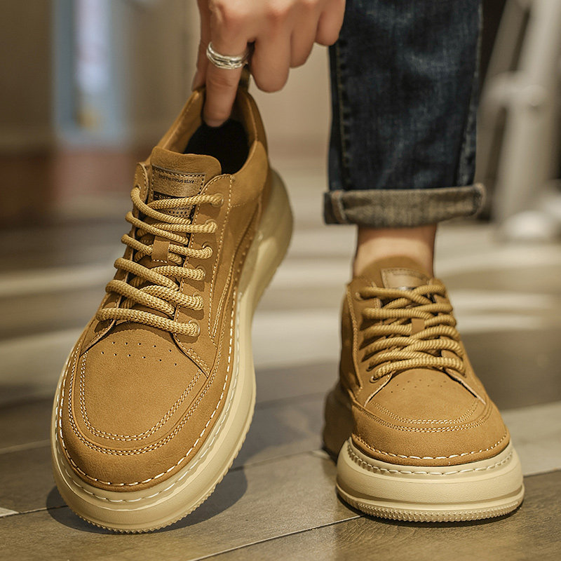 男鞋2025新款秋冬英伦复古休闲板鞋加绒棉鞋工装运动皮鞋潮鞋,运动鞋new,运动休闲鞋,淘宝优惠券,粉丝福利购,淘宝优惠卷