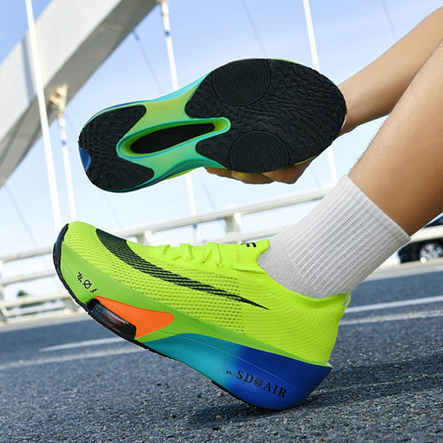 跨境 男鞋潮流新款气垫跑步鞋户外男士运动鞋时尚网面透气鞋子