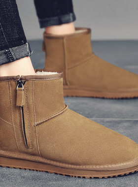 DK08冬季雪地靴棉鞋加绒保暖靴加棉男鞋潮鞋高帮户外