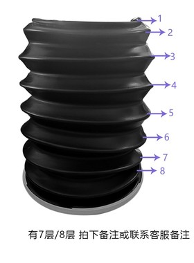 兼容通用太空百斯谊安麻醉机风箱成人7层呼吸黑色皮囊bellows