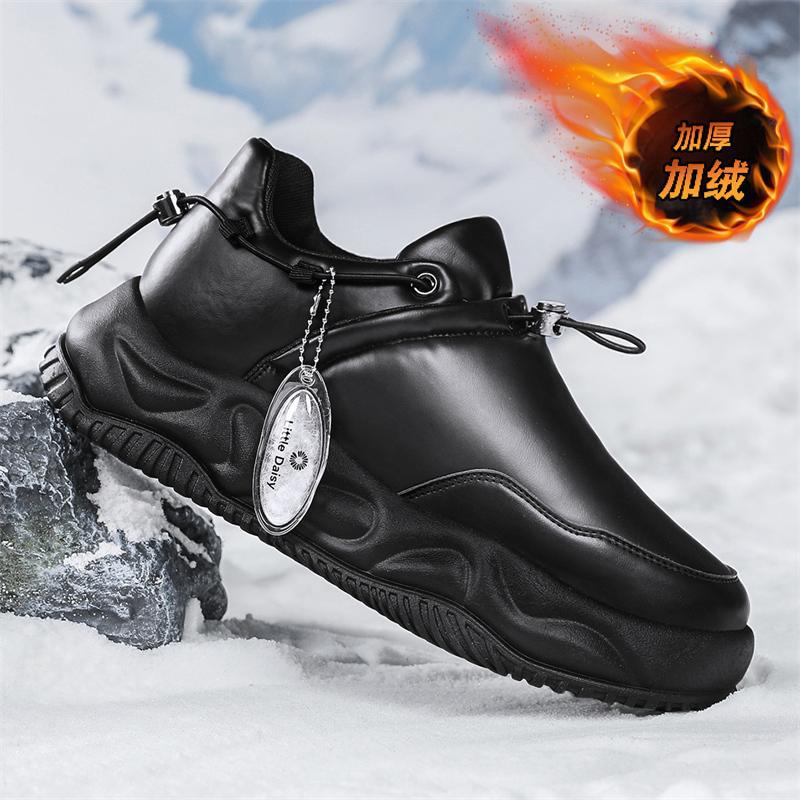 M191冬季雪地靴棉鞋加绒保暖靴加棉男鞋潮鞋低帮户外