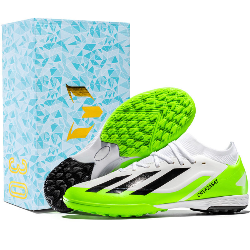 跨境莆田足球鞋男女低帮碎钉人造草坪AG长钉青少年学生训练运动鞋
