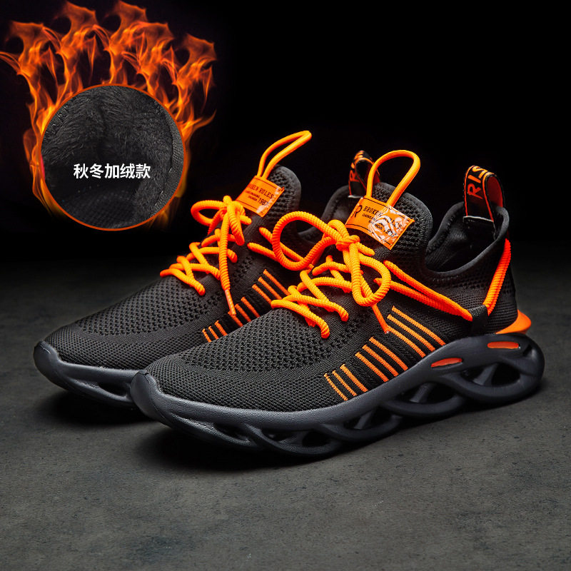 跨境大码亚马逊独立站速卖通户外旅游秋冬飞织男女款棉鞋