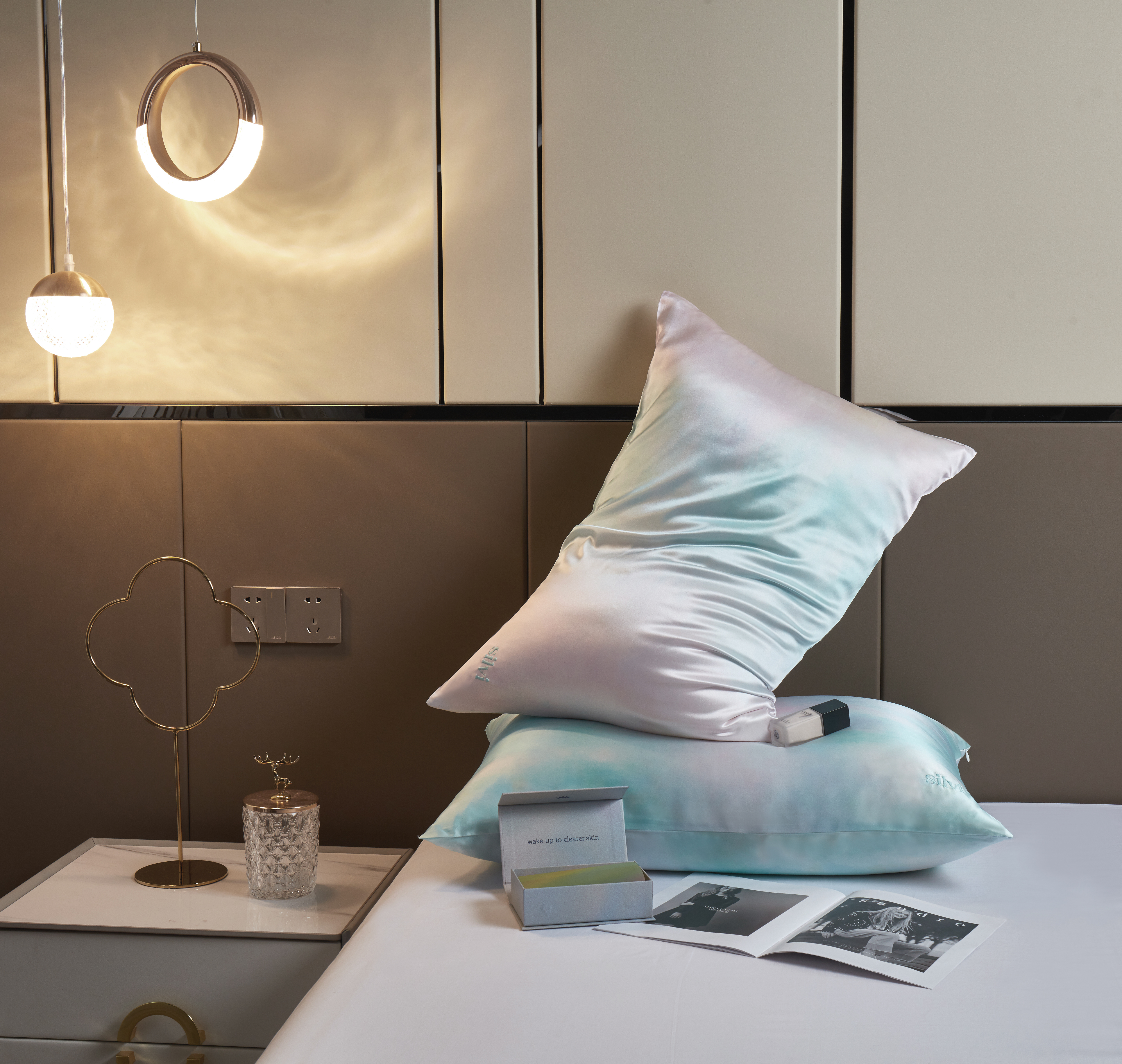 双面真丝枕套100%桑蚕丝绸面料