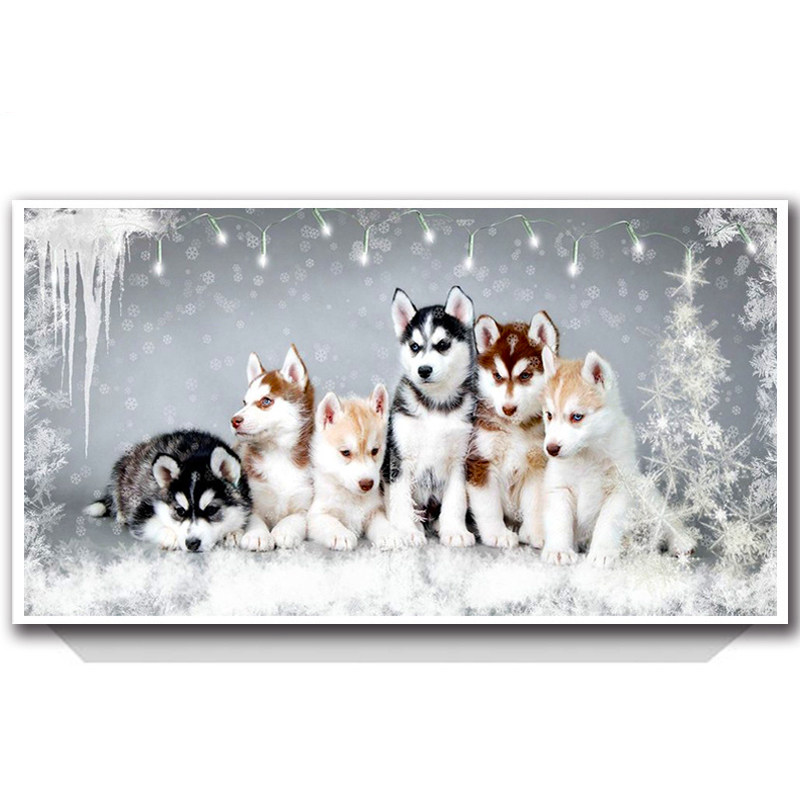 Husky Diamonds Full bore Stick drill Cross stitch children Stickers new pattern bedroom animal pattern lovely Dogsin the Home Fabric , Stitch &amp; Tools Accessories , Cross Stitch Kit  category - from Buy2taobao.com to provide professional Taobao agent buy service