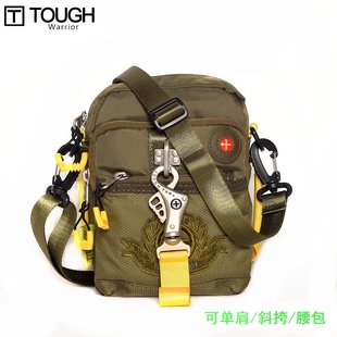 Tough新潮腰包男士 斜挎品质单肩小包休闲包 户外运动手机腰包时尚